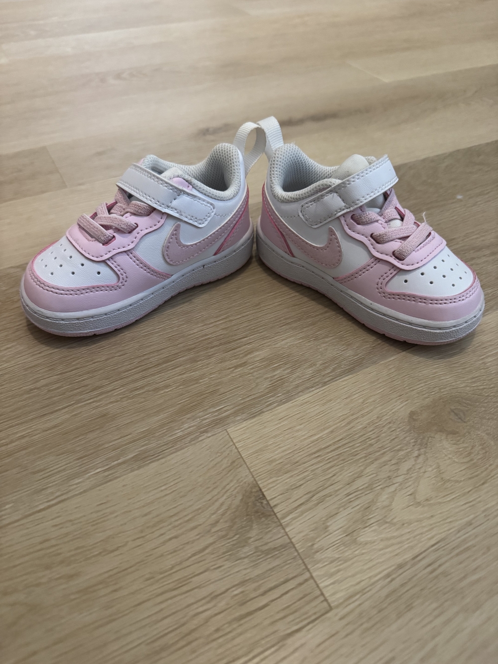 Nike Kids' Pink and White Low-Top Sneakers